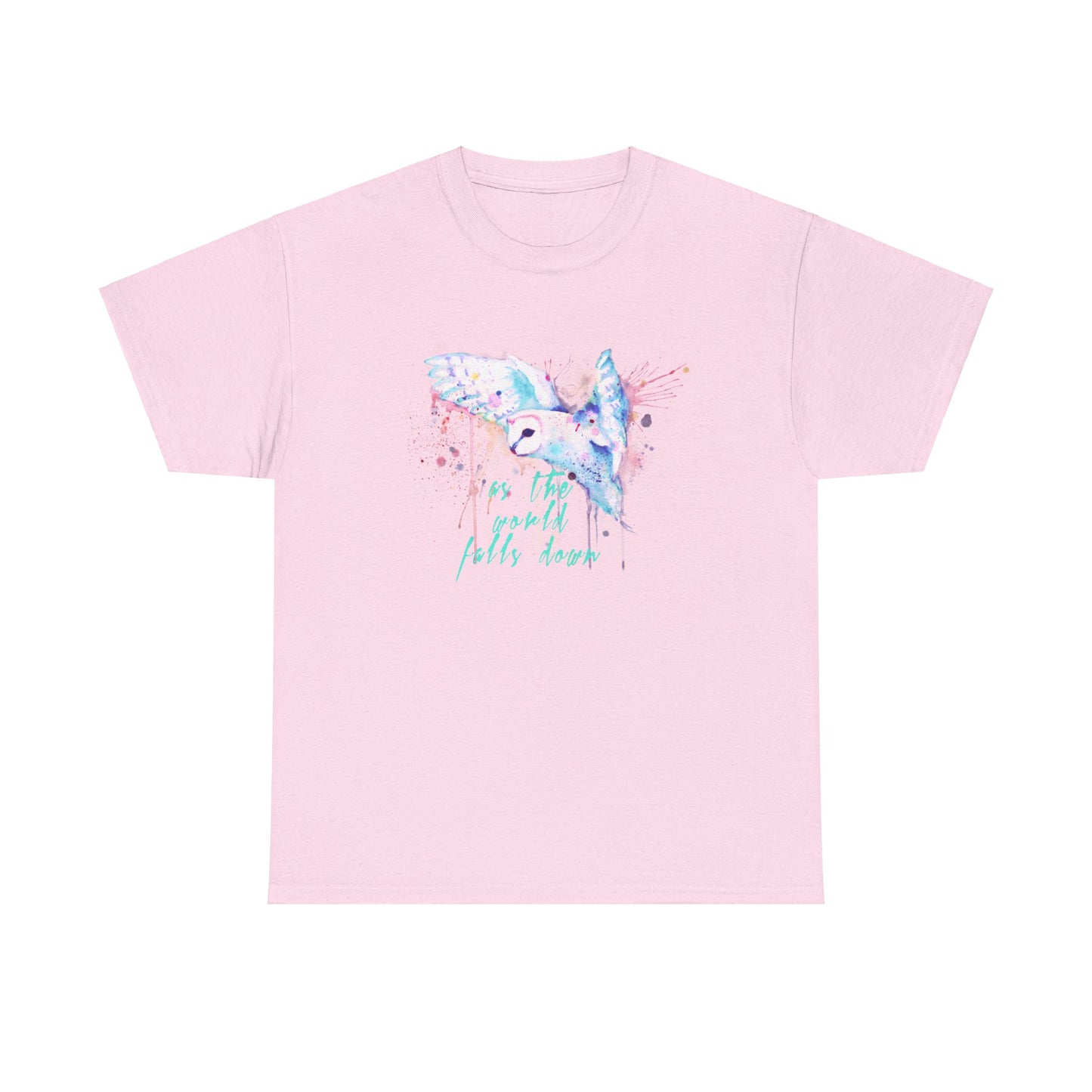 Rainbow Barn Owl (Goblin Variant) Unisex Heavy Cotton Tee