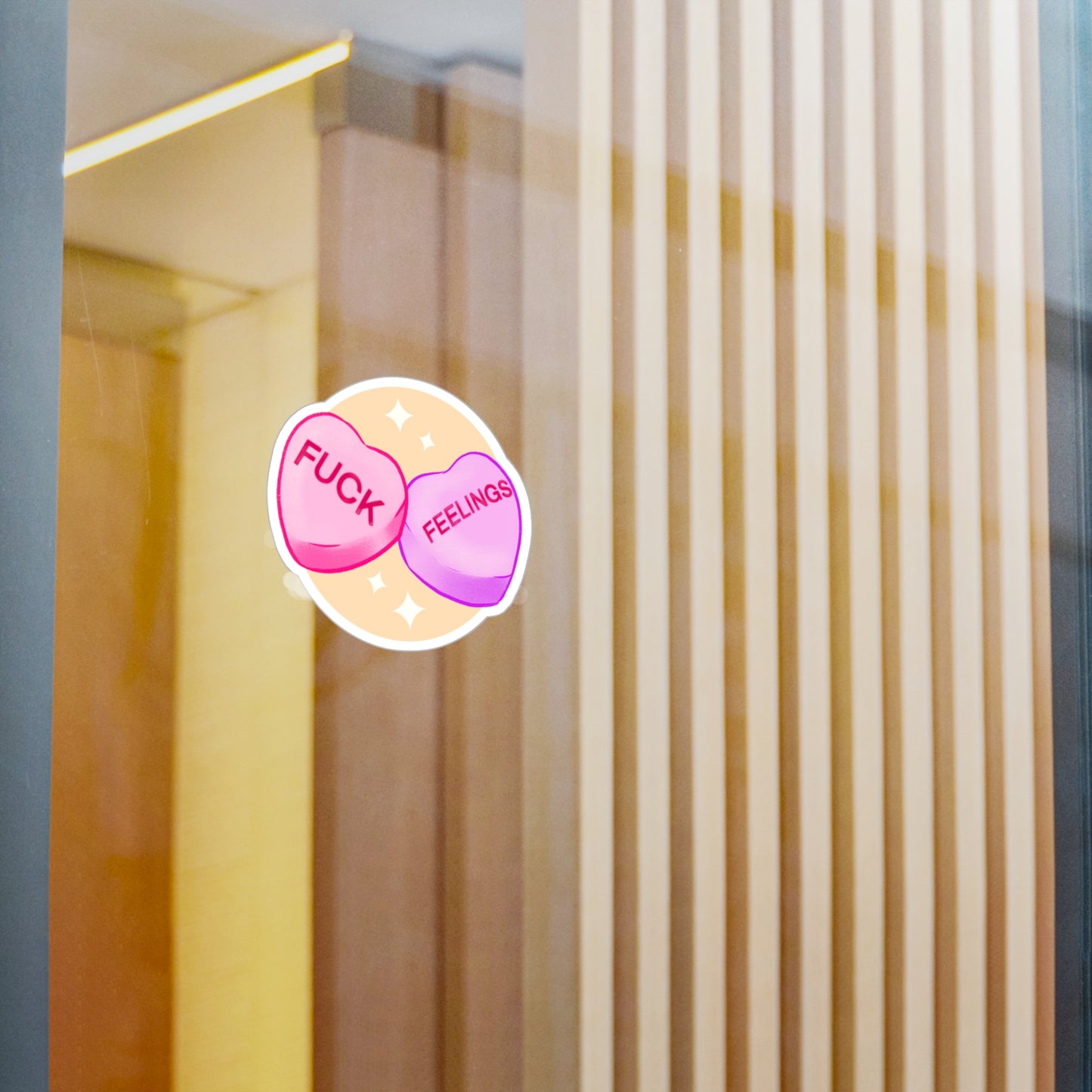 Fuck Feelings Kiss-Cut Vinyl Decal