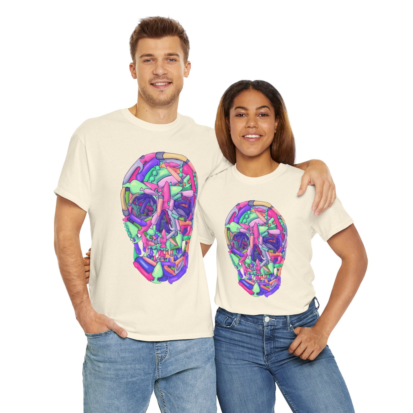 Sex Toy Skull Unisex Heavy Cotton Tee