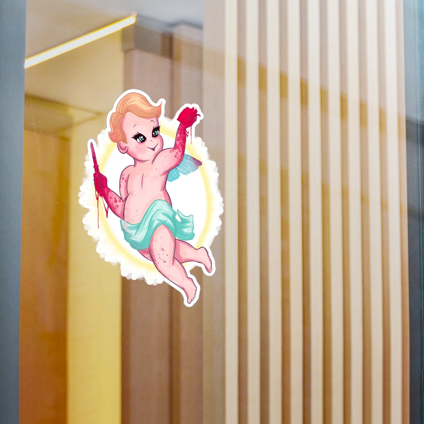 Cupid Kiss-Cut Vinyl Decal