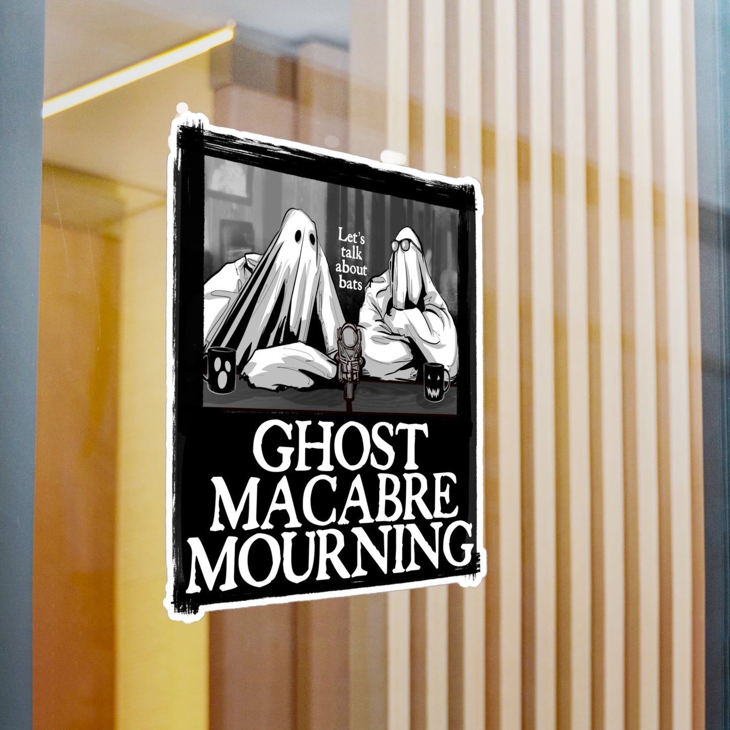 Ghost Macabre Mourning Kiss-Cut Vinyl Decal