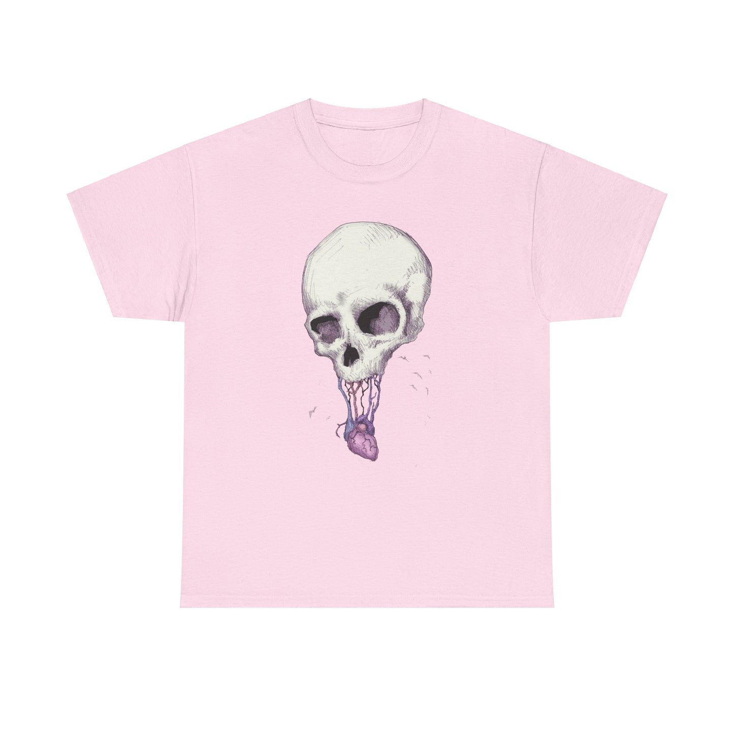 Skull Heart Unisex Heavy Cotton Tee