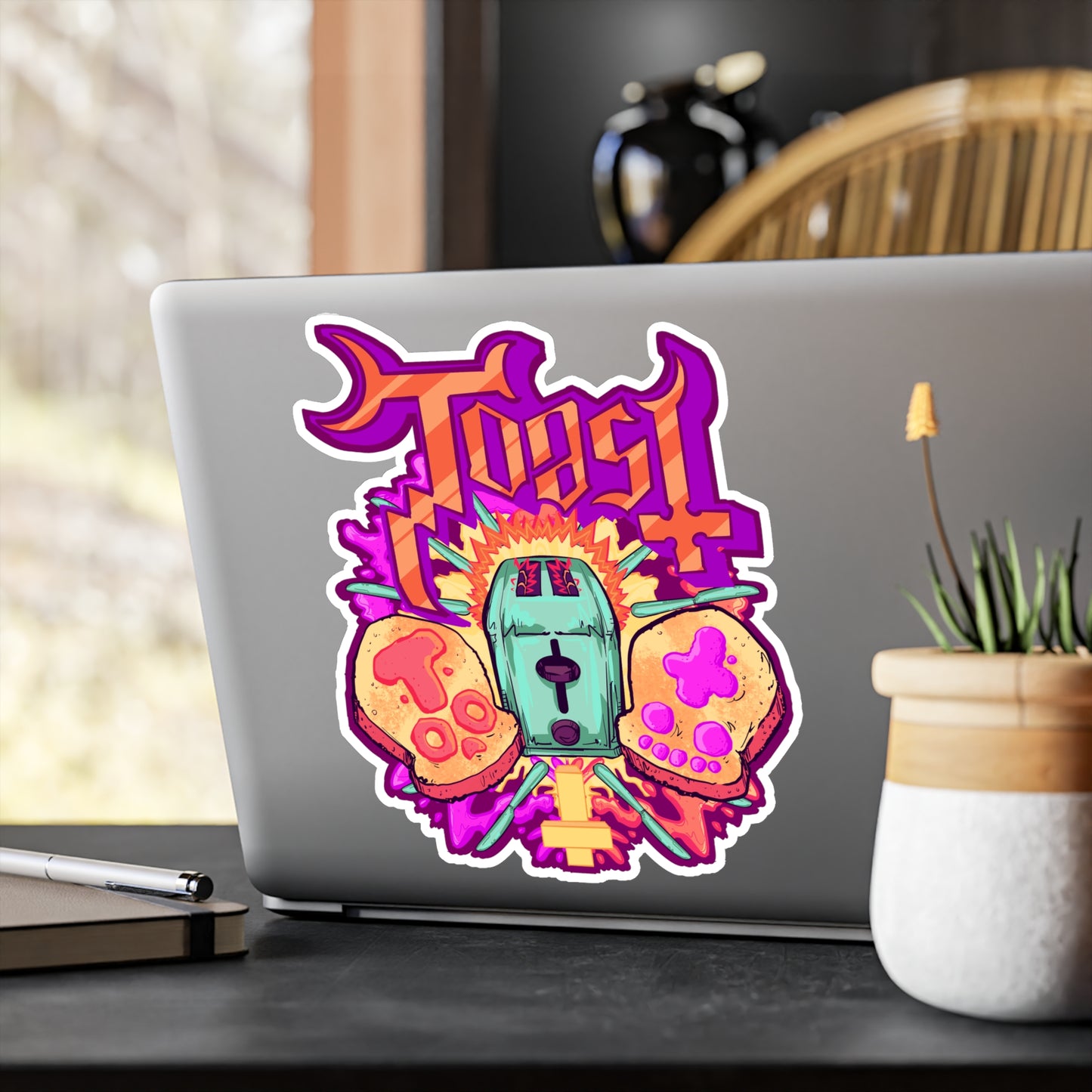 Toast Kiss-Cut Vinyl Decal