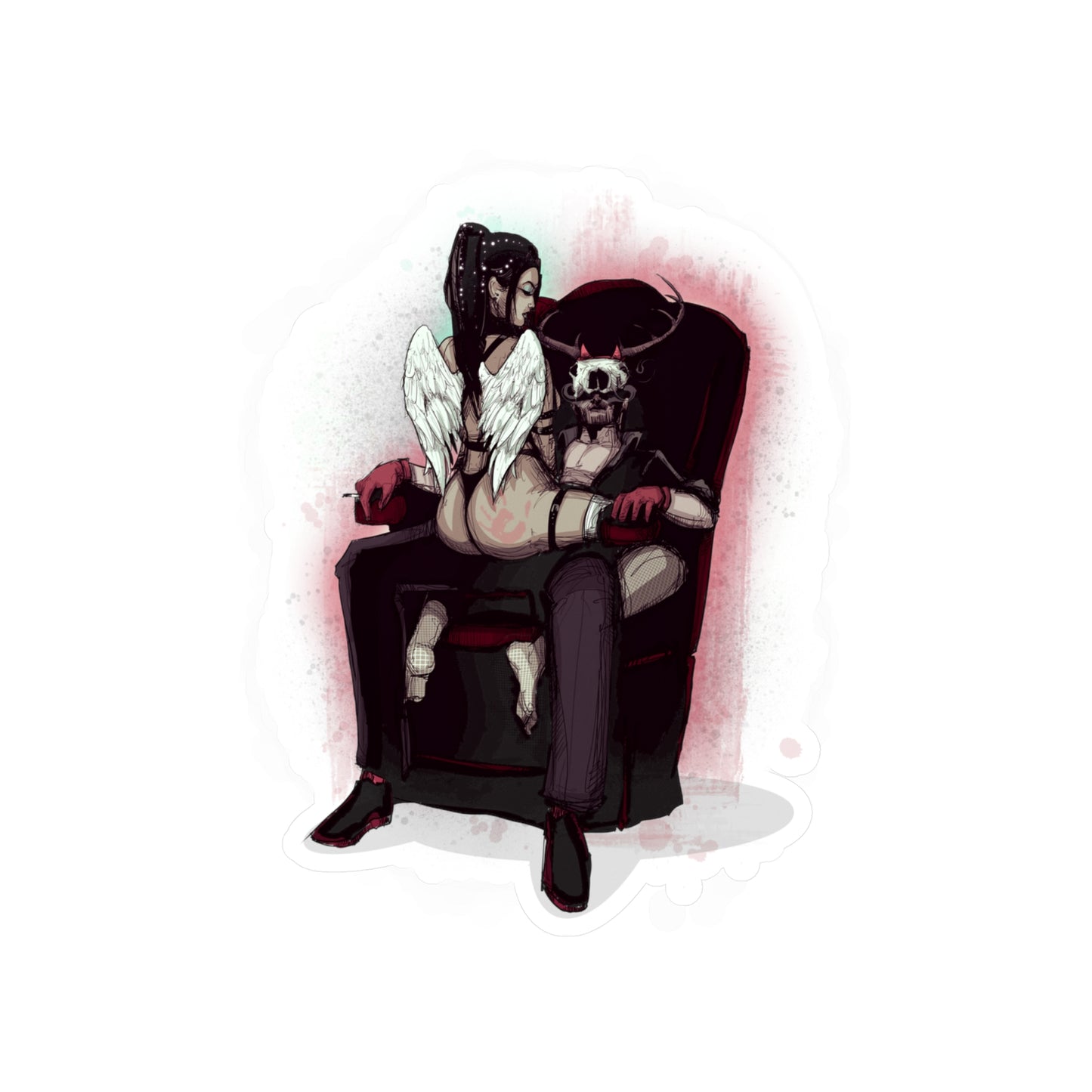 Deer Daddy Series 9: Angels & Demons Kiss-Cut Vinyl Decal