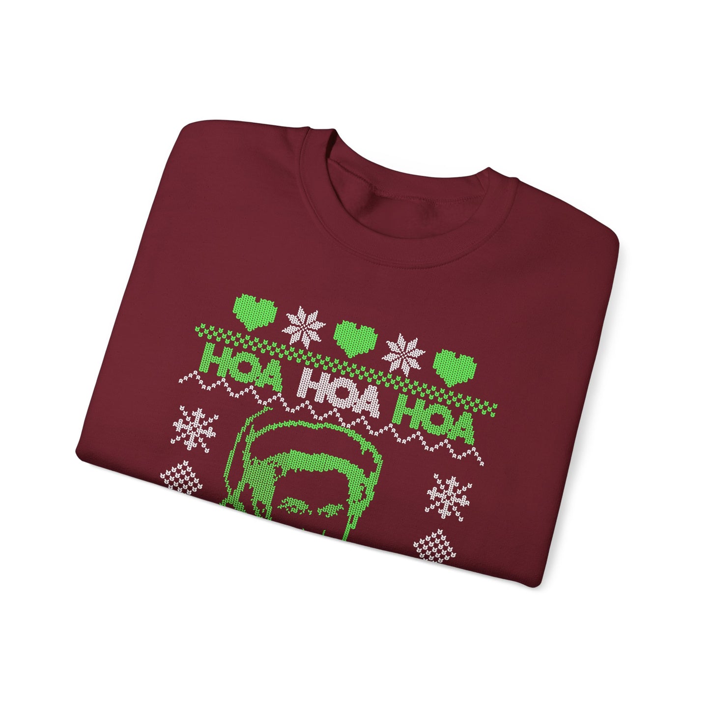 HOA HOA HOA Christmas (Green) Unisex Heavy Blend™ Crewneck Sweatshirt
