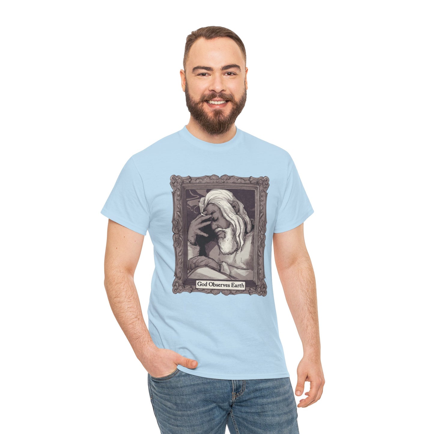 God Observes Earth Unisex Heavy Cotton Tee