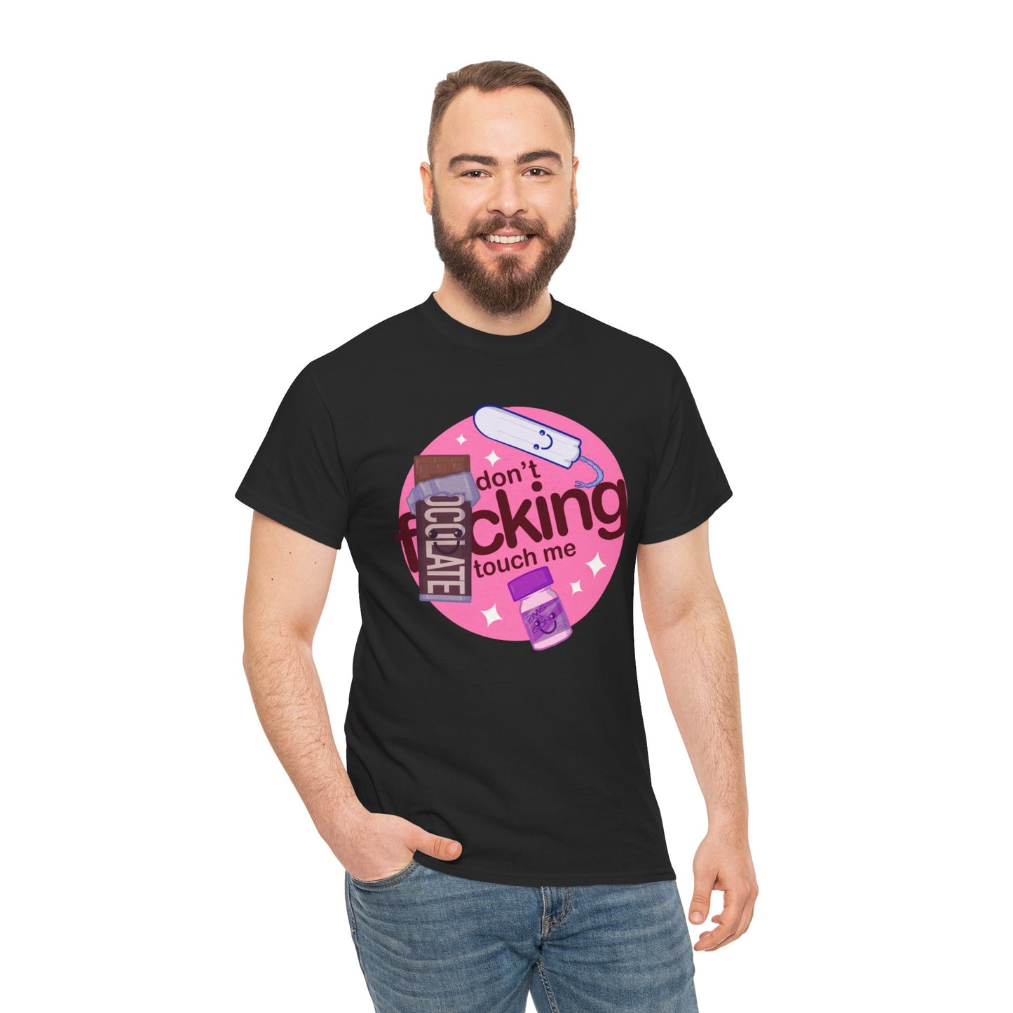 Don't Touch Me Unisex Heavy Cotton Tee