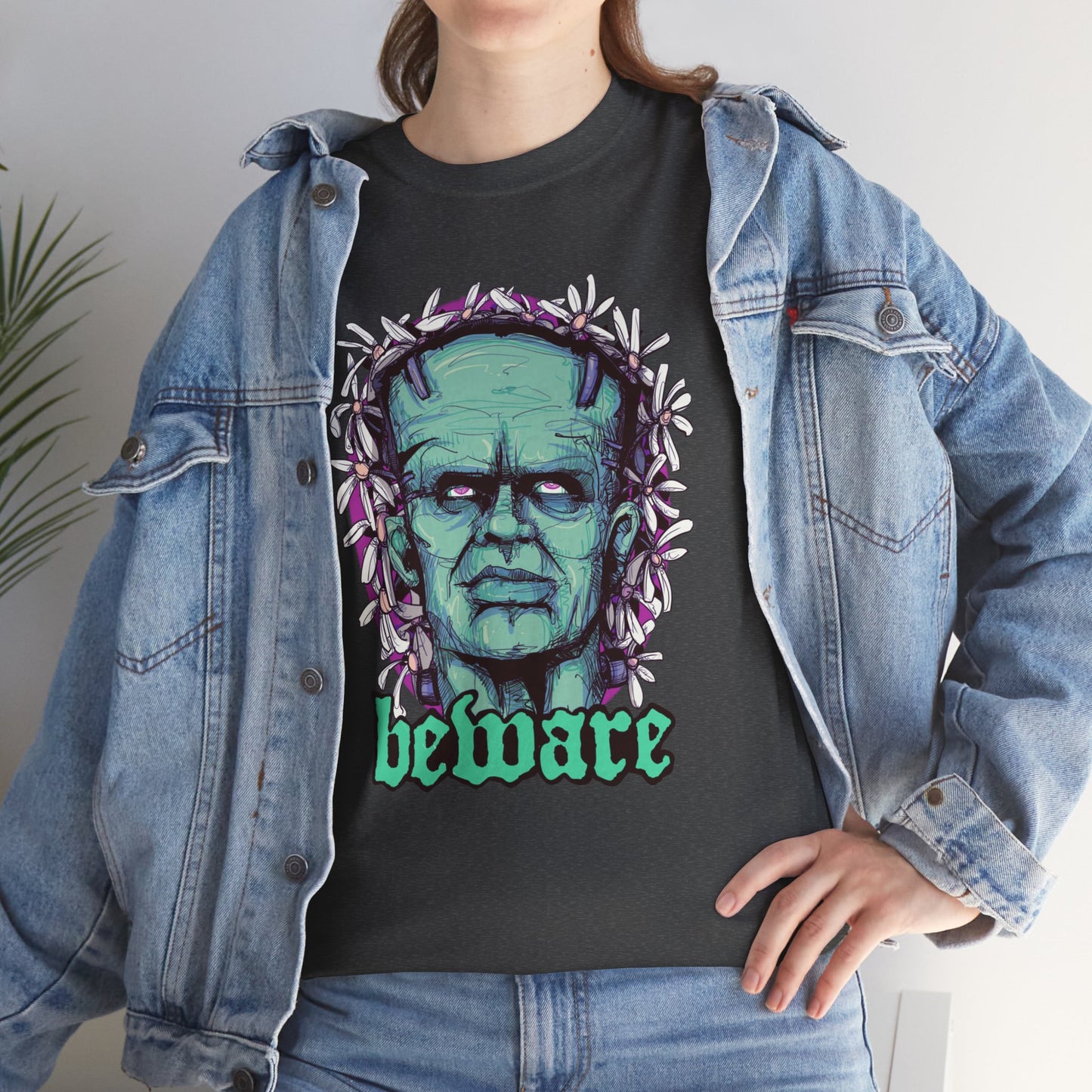 Beware Unisex Heavy Cotton Tee