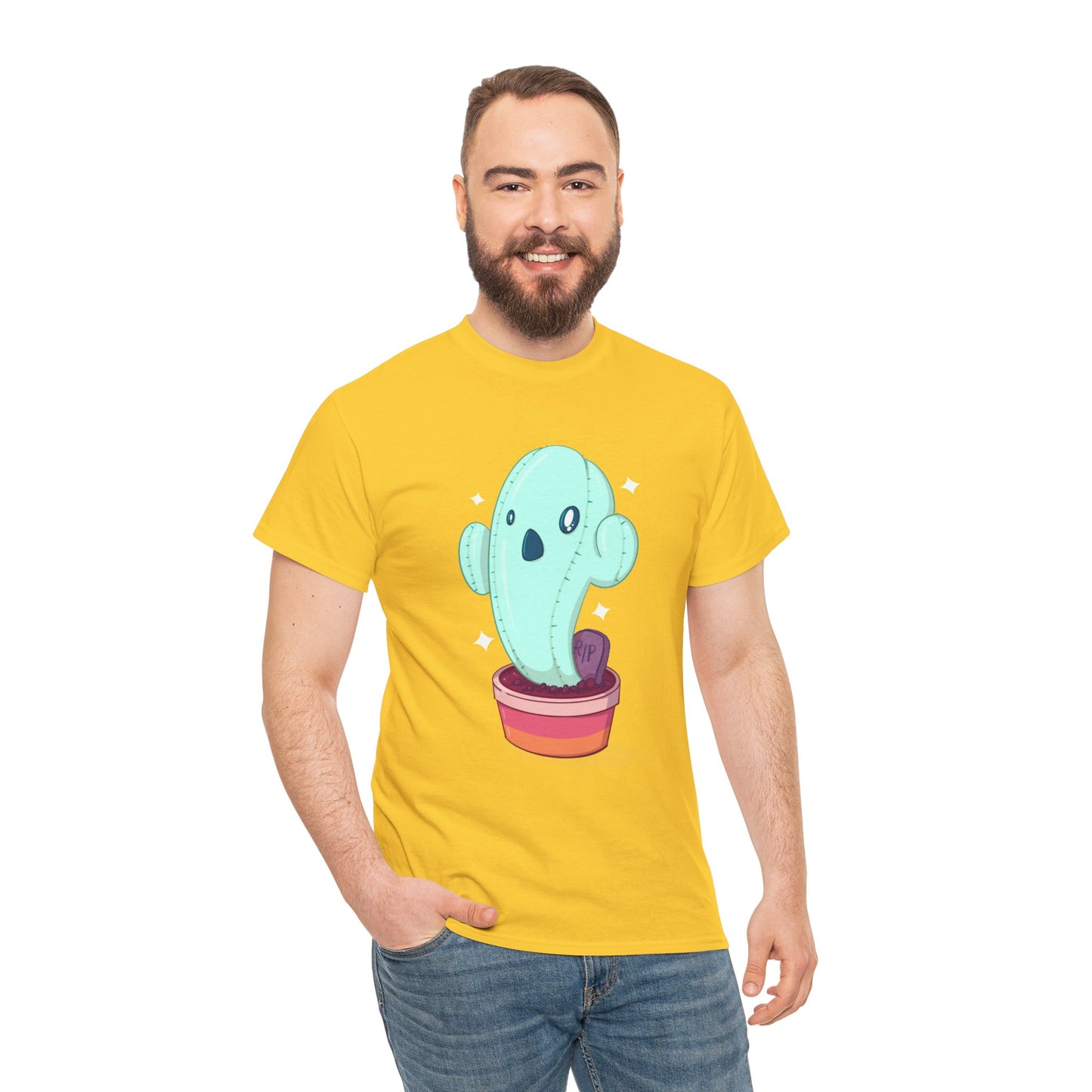 Spooky Succulent Unisex Heavy Cotton Tee