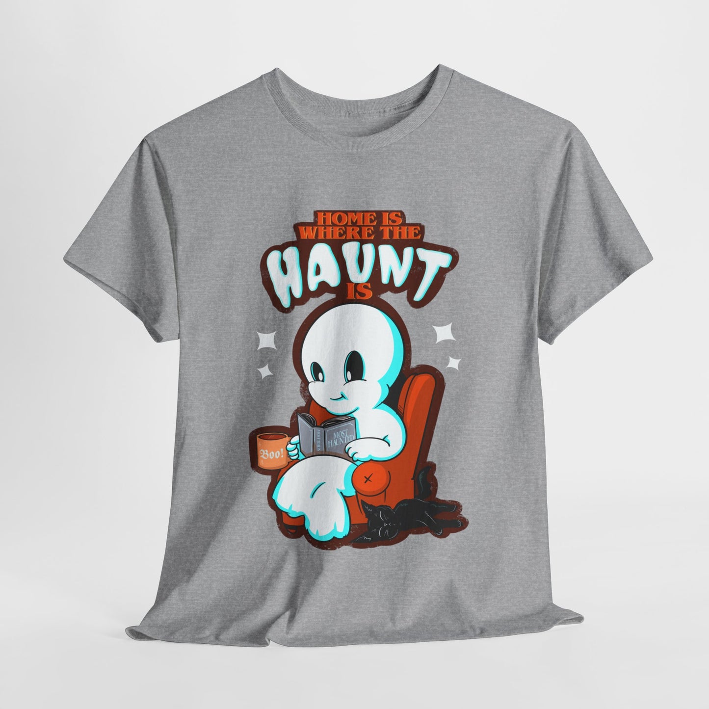 Home Is Where The Haunt Is Unisex Heavy Cotton Tee