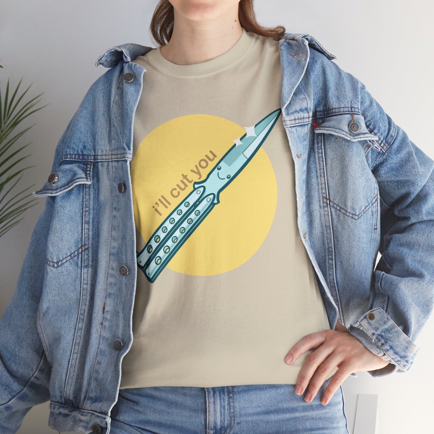 I'll Cut You Unisex Heavy Cotton Tee