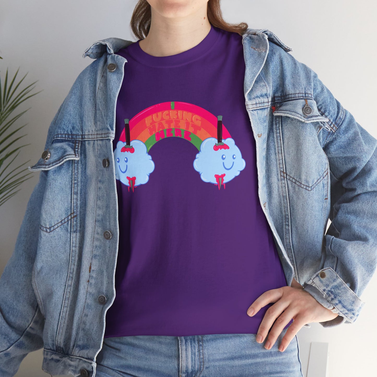 I Fucking Hate It Here Unisex Heavy Cotton Tee