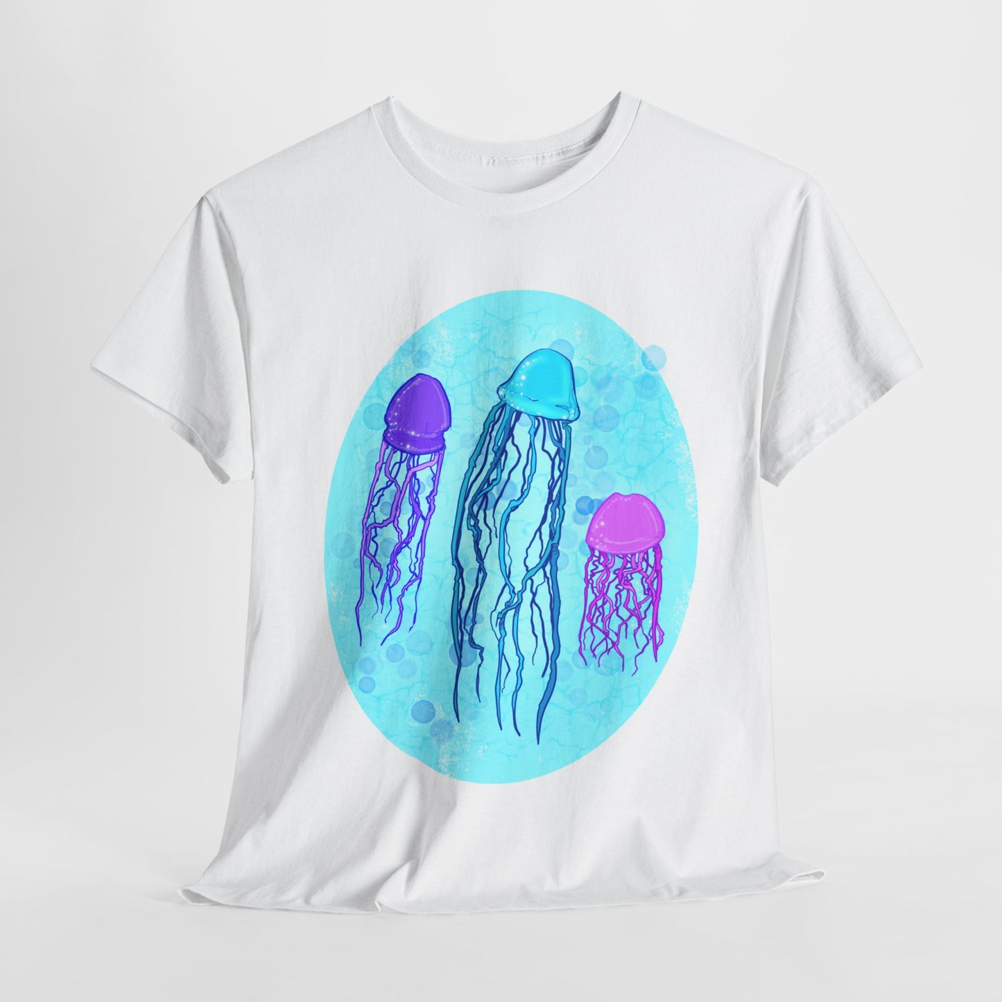 Jellyfish Varieties Unisex Heavy Cotton Tee