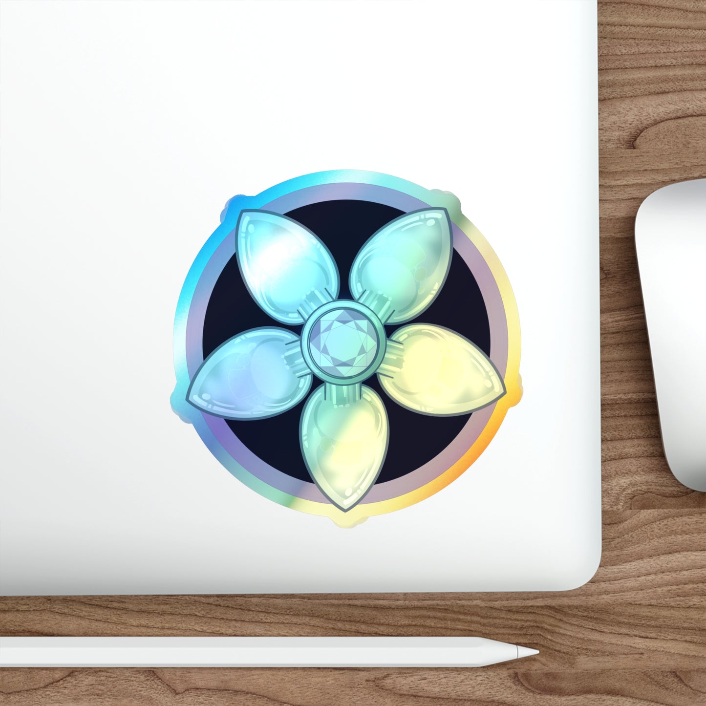 Butt Plug Pentagram Holographic Die-cut Stickers