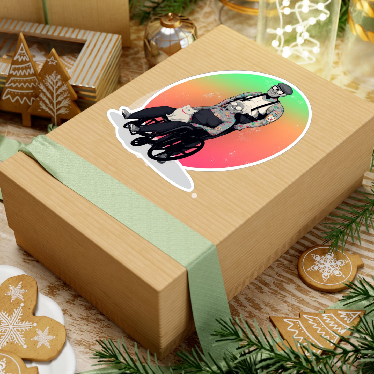 Inked & Elderly Kiss-Cut Vinyl Decal