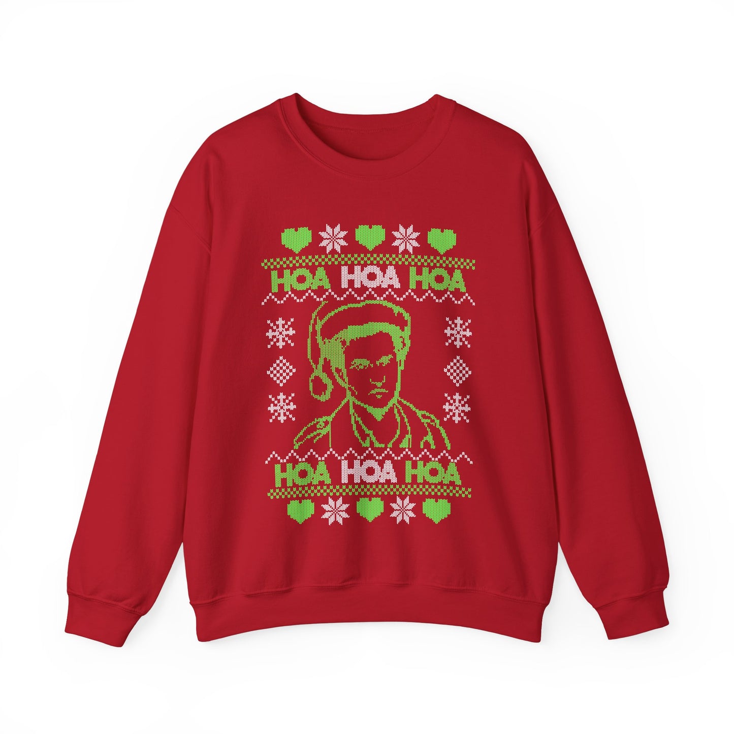 HOA HOA HOA Christmas (Green) Unisex Heavy Blend™ Crewneck Sweatshirt