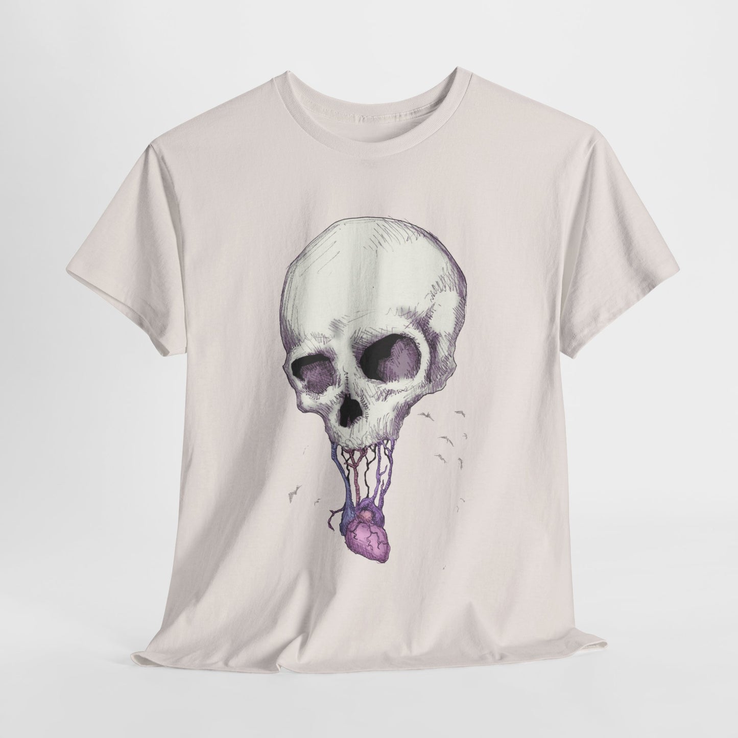 Skull Heart Unisex Heavy Cotton Tee