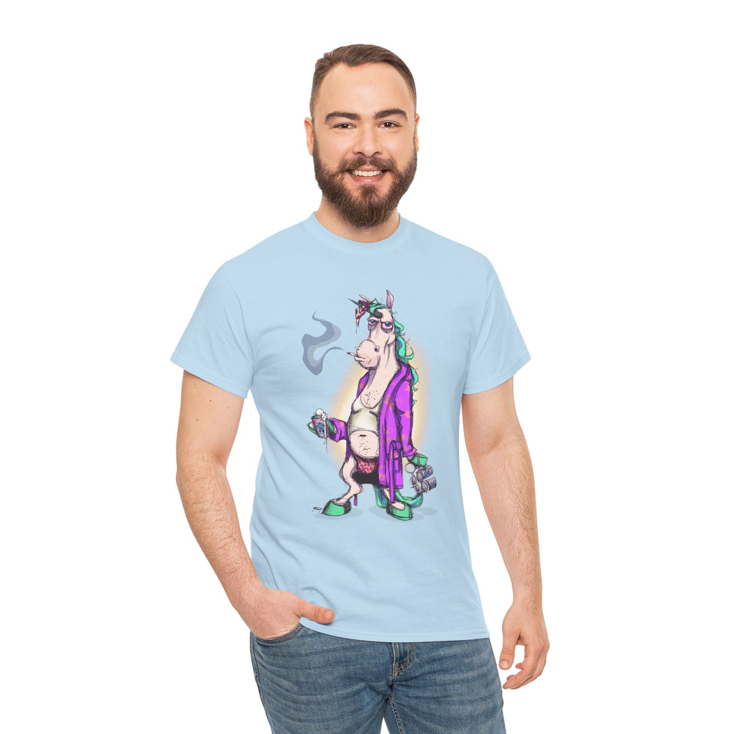 Dontgiveafuckacorn Unisex Heavy Cotton Tee