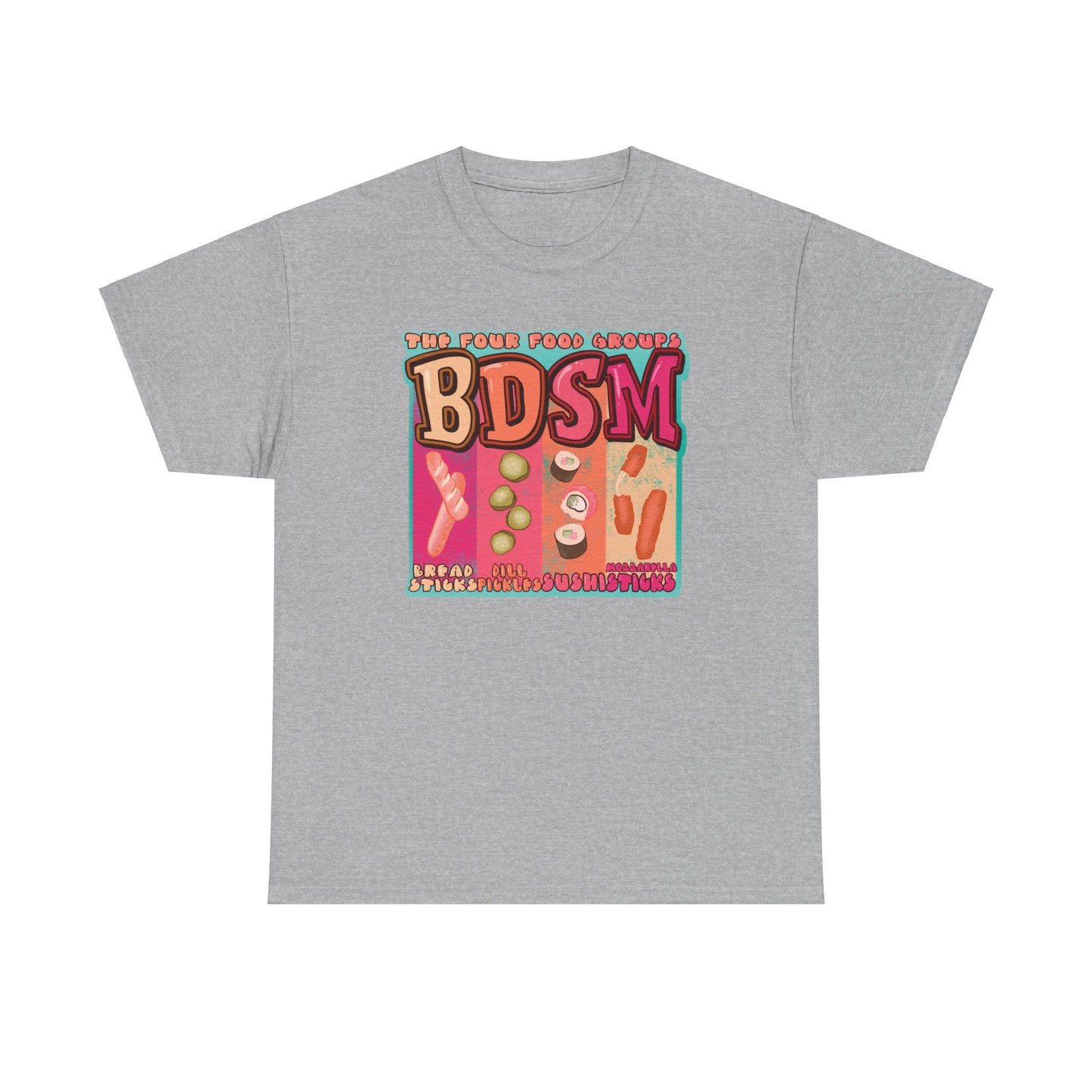 Four Food Groups Unisex Heavy Cotton Tee
