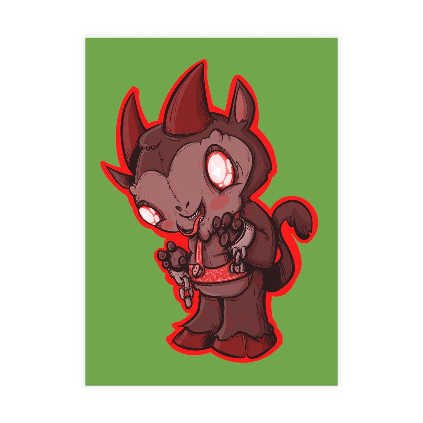 Plushie Krampus Greeting Card Bundles (10, 30, 50 pcs)