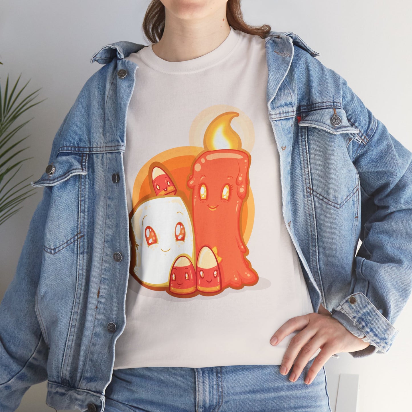 How Candy Corn Is Made Unisex Heavy Cotton Tee