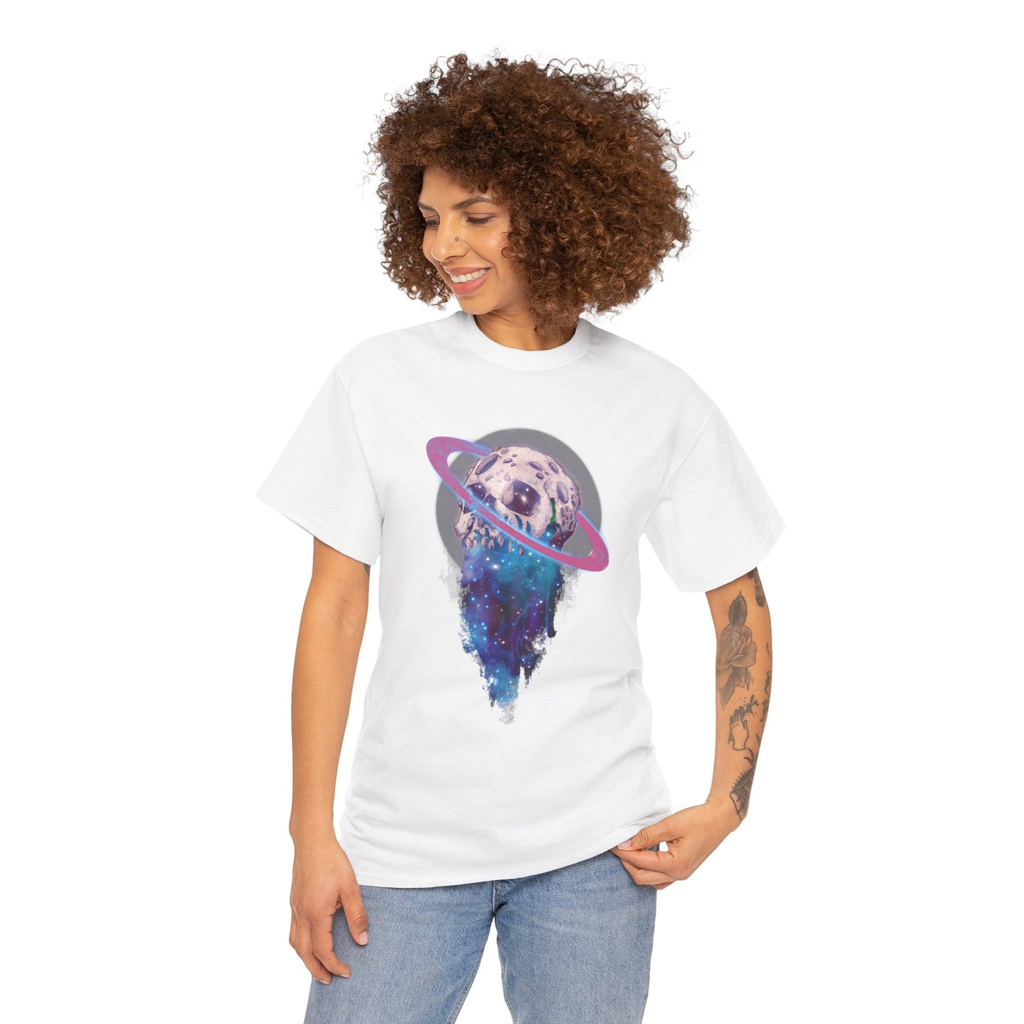 Elemental Skull Space Unisex Heavy Cotton Tee