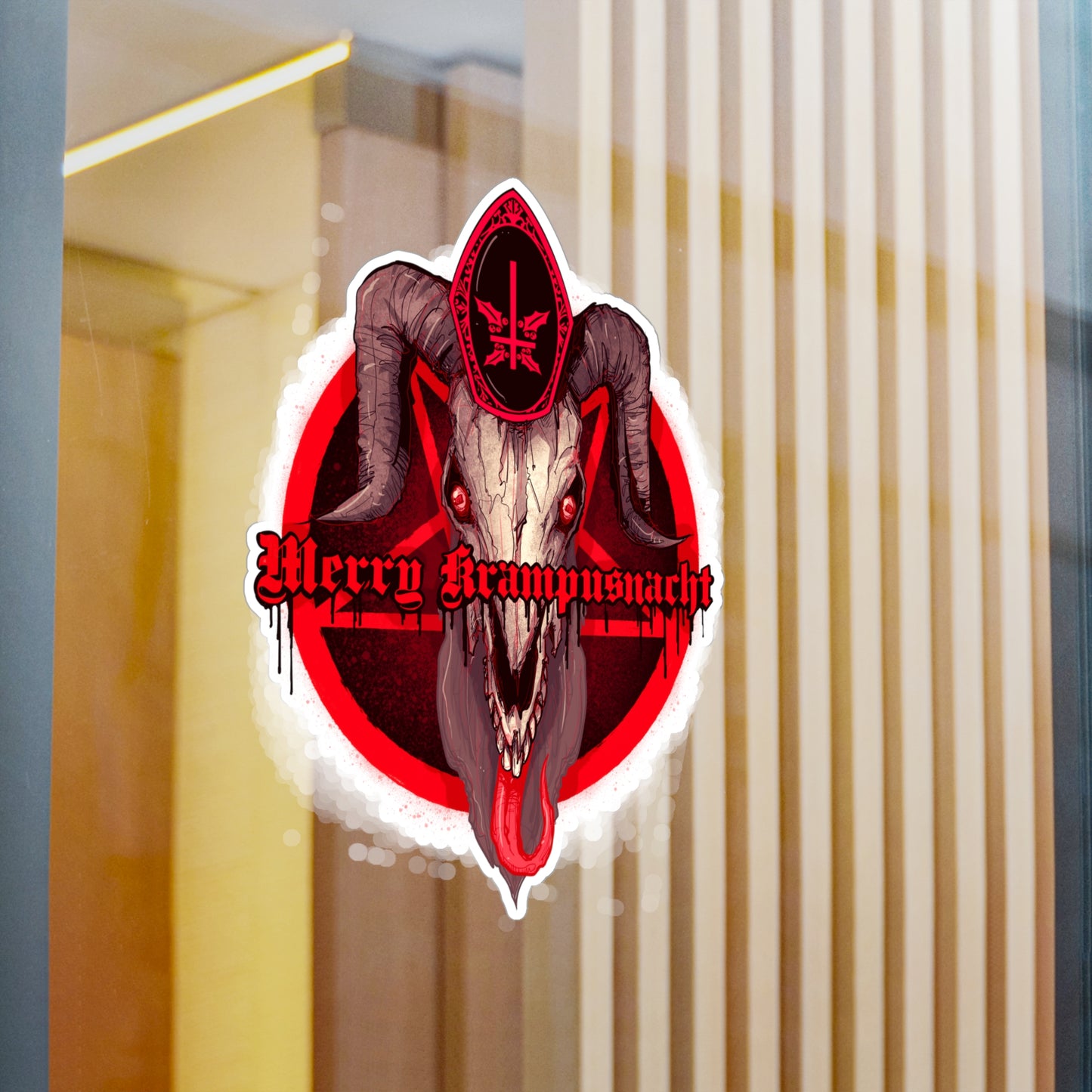 Merry Krampusnacht Kiss-Cut Vinyl Decal