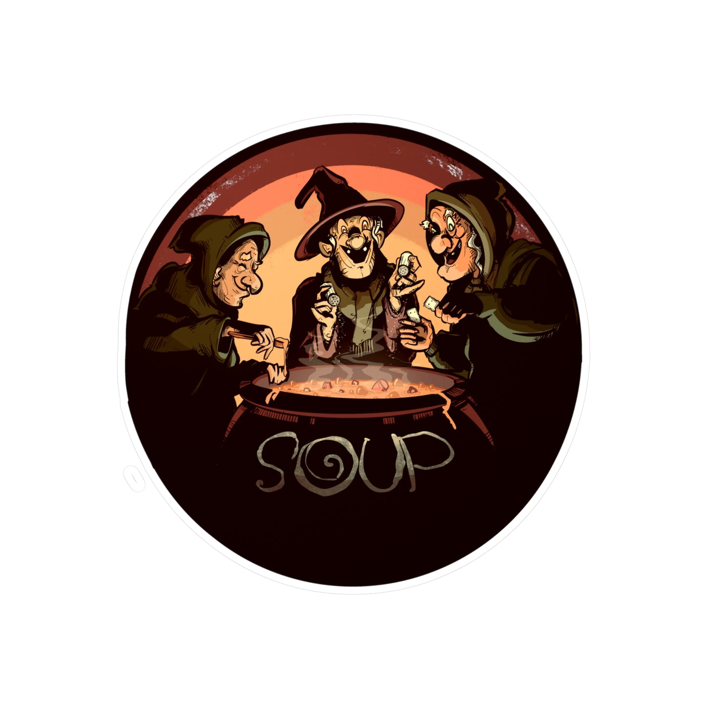Soup Witches Kiss-Cut Vinyl Decal