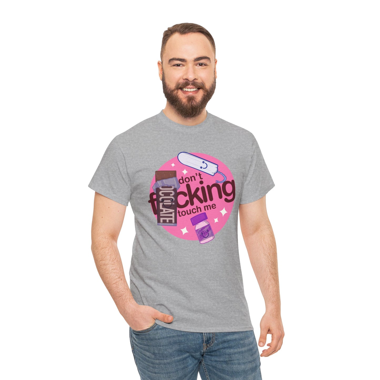 Don't Touch Me Unisex Heavy Cotton Tee