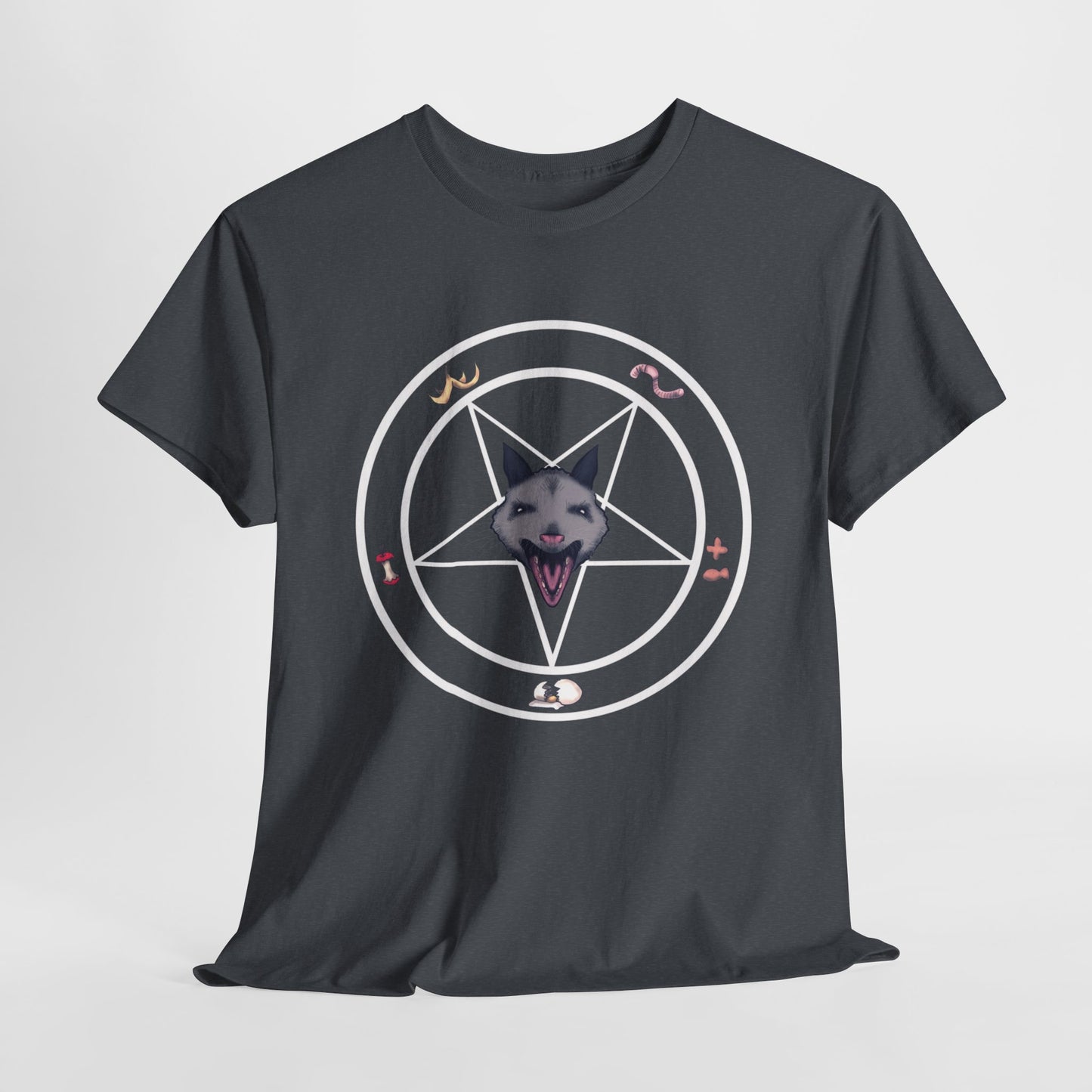Opossum Pentagram Unisex Heavy Cotton Tee
