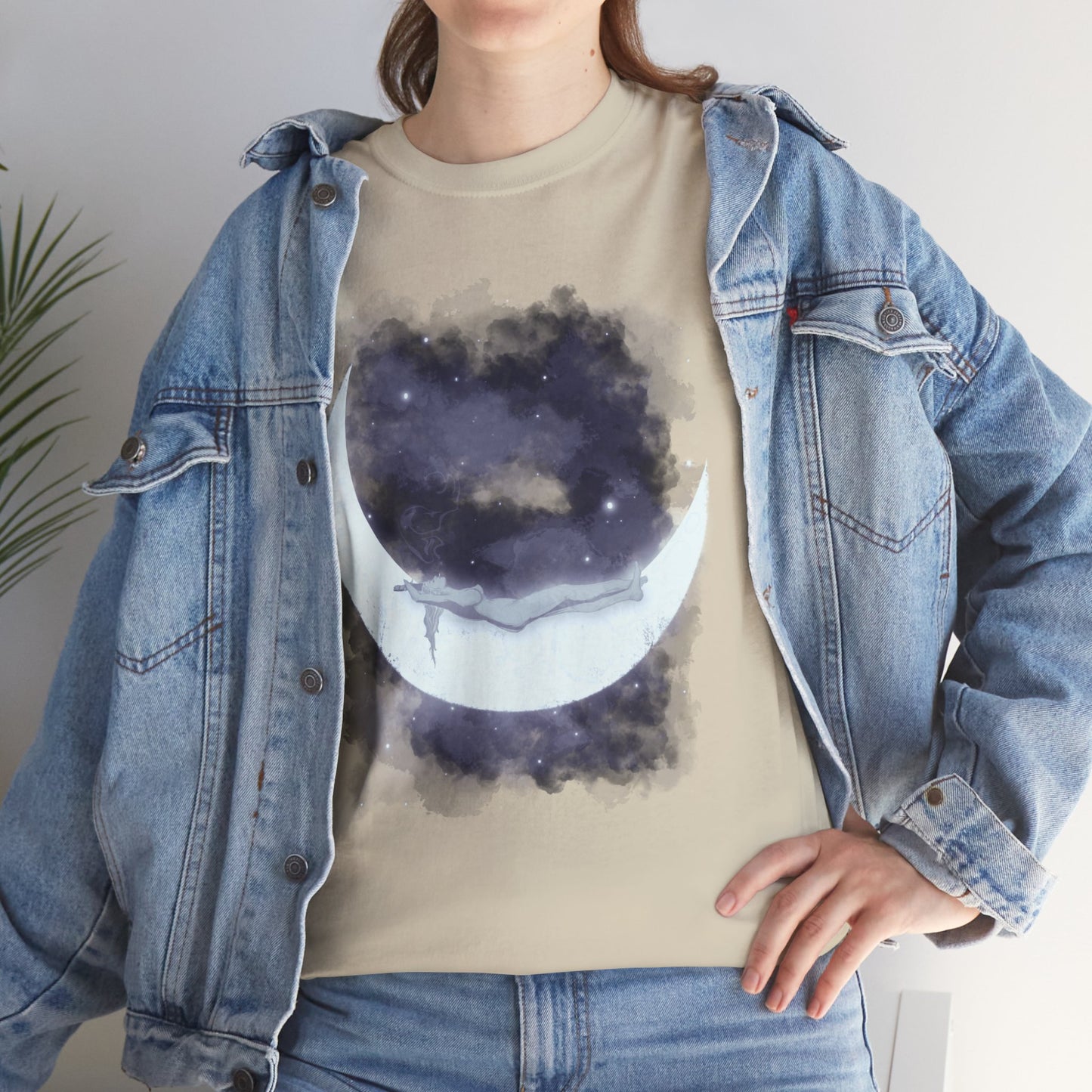 The Girl Who Loved The Moon Unisex Heavy Cotton Tee