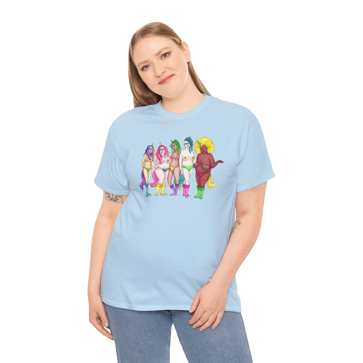 Unicorns Unisex Heavy Cotton Tee