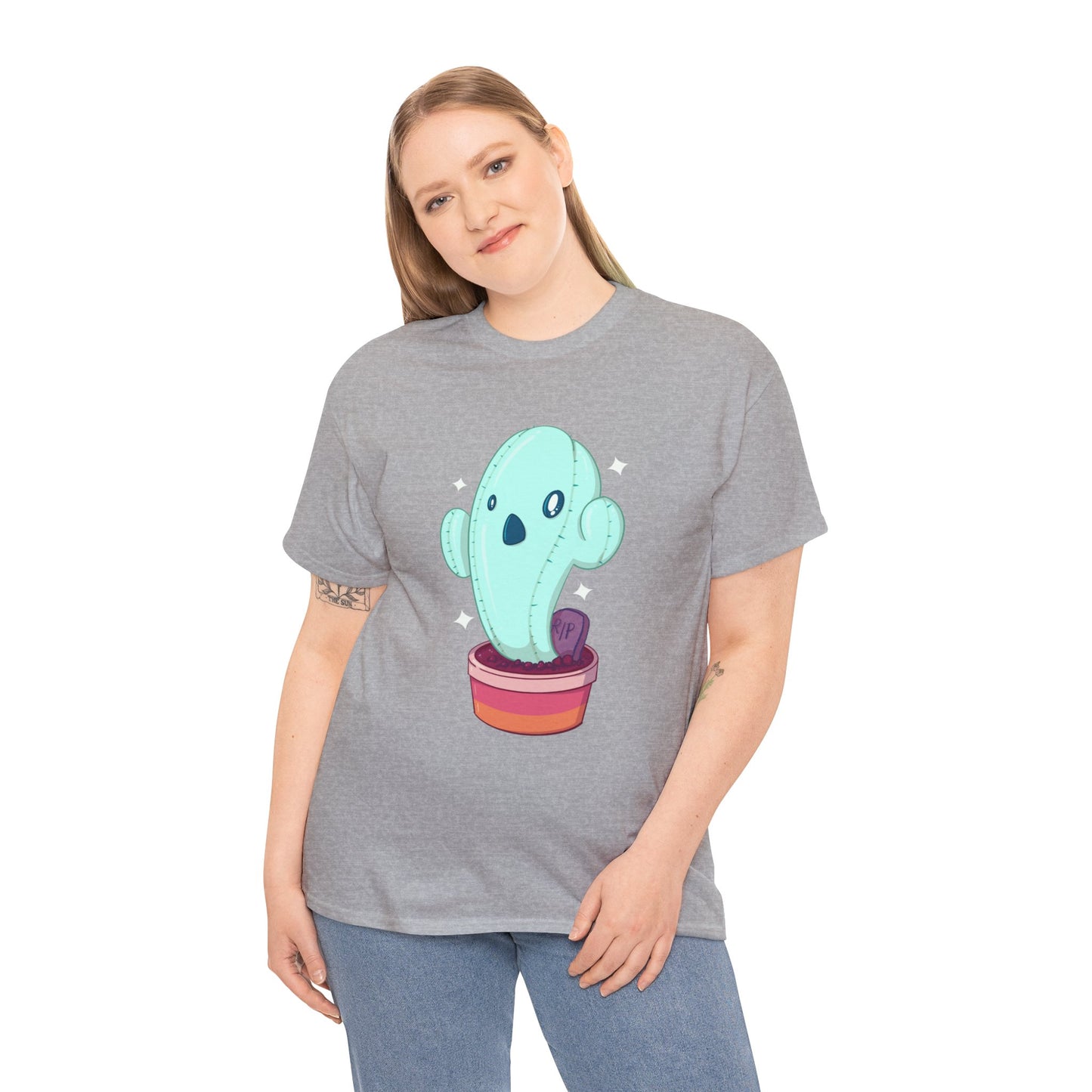 Spooky Succulent Unisex Heavy Cotton Tee