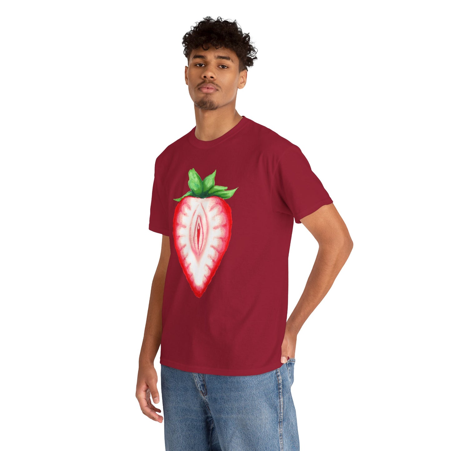 Juicy Strawberry Unisex Heavy Cotton Tee