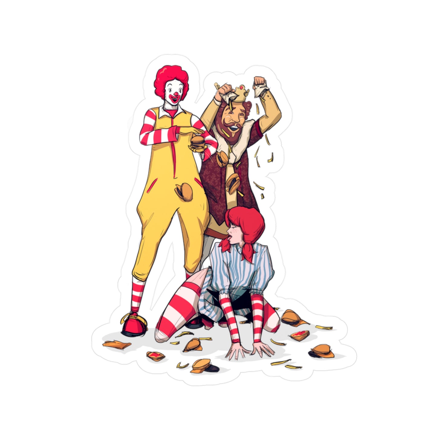 Burgers & Fries Kiss-Cut Vinyl Decal