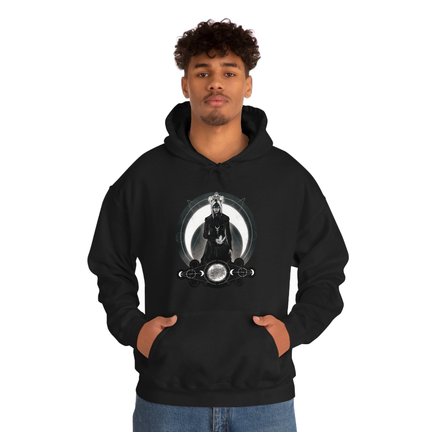 Moon Goddess Unisex Heavy Blend Hooded Sweatshirt