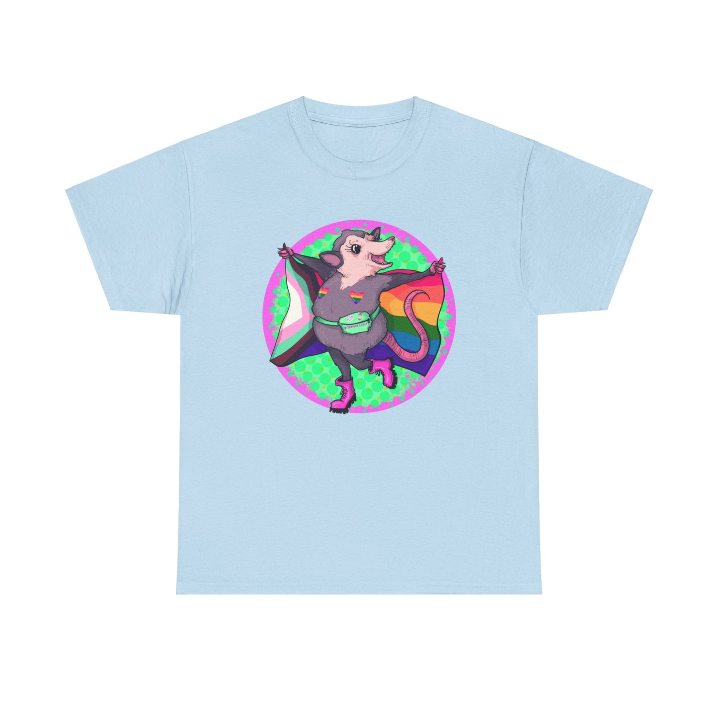 Pride Opossum Unisex Heavy Cotton Tee