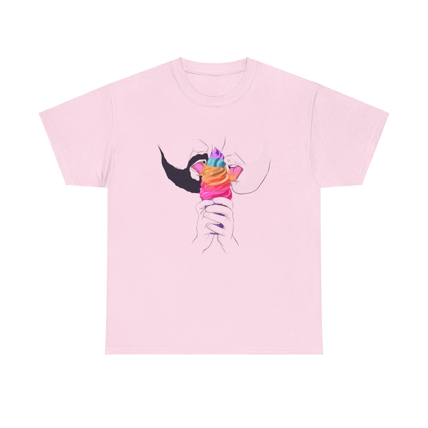 Gay Ice Cream Unisex Heavy Cotton Tee