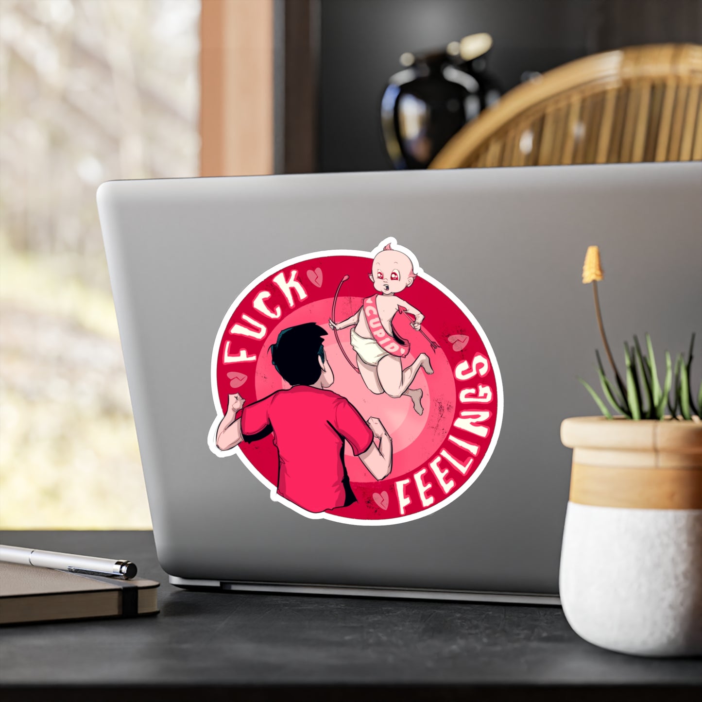 Fuck Feelings Kiss-Cut Vinyl Decal