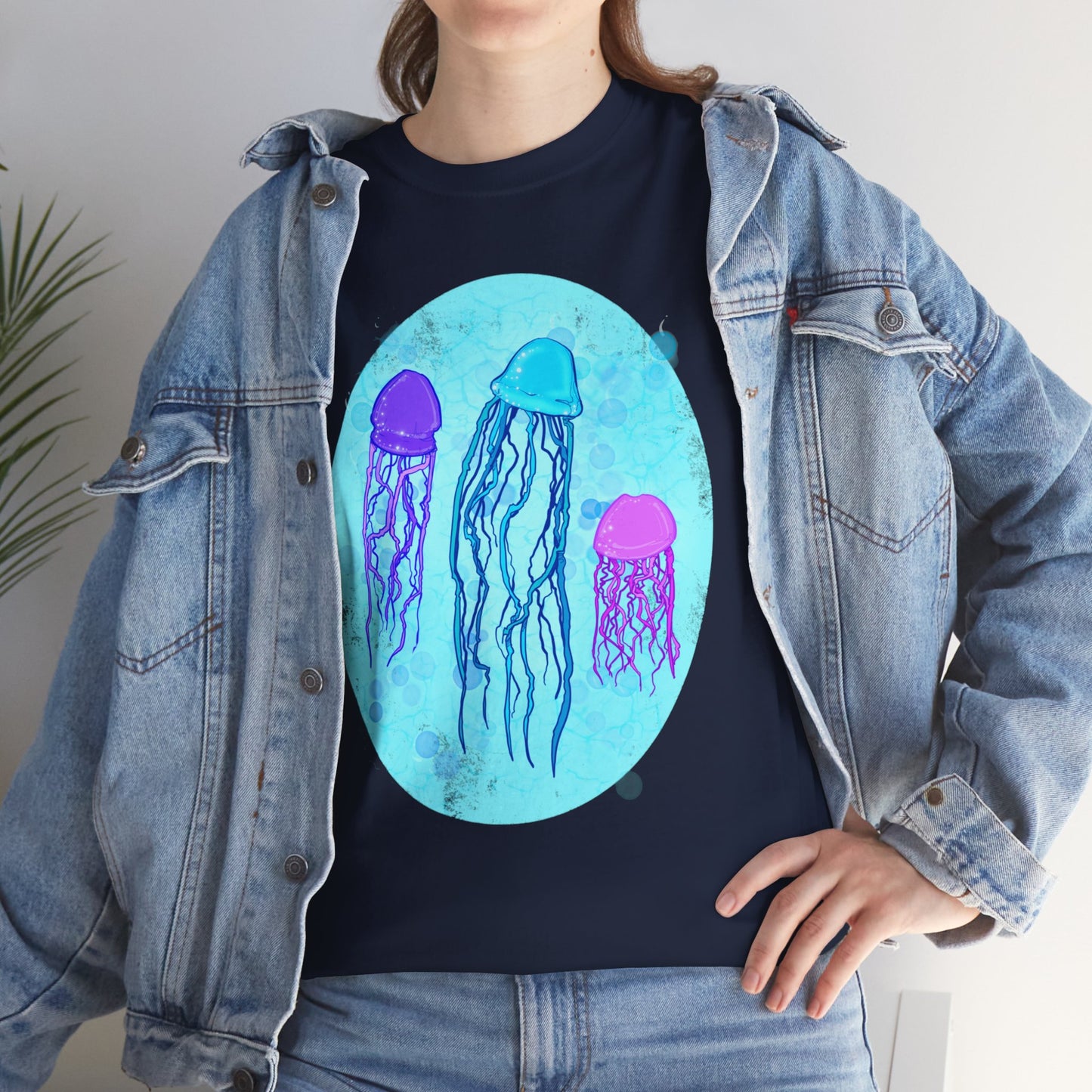 Jellyfish Varieties Unisex Heavy Cotton Tee