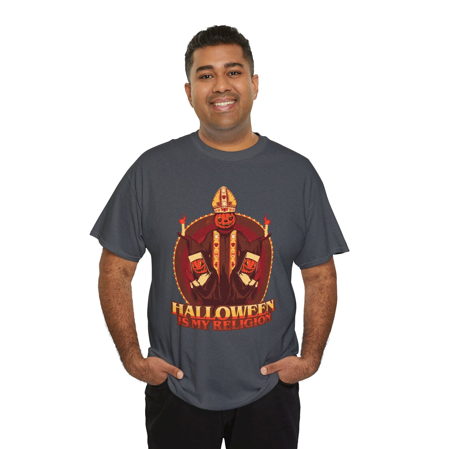 Halloween Is My Religion Unisex Heavy Cotton Tee