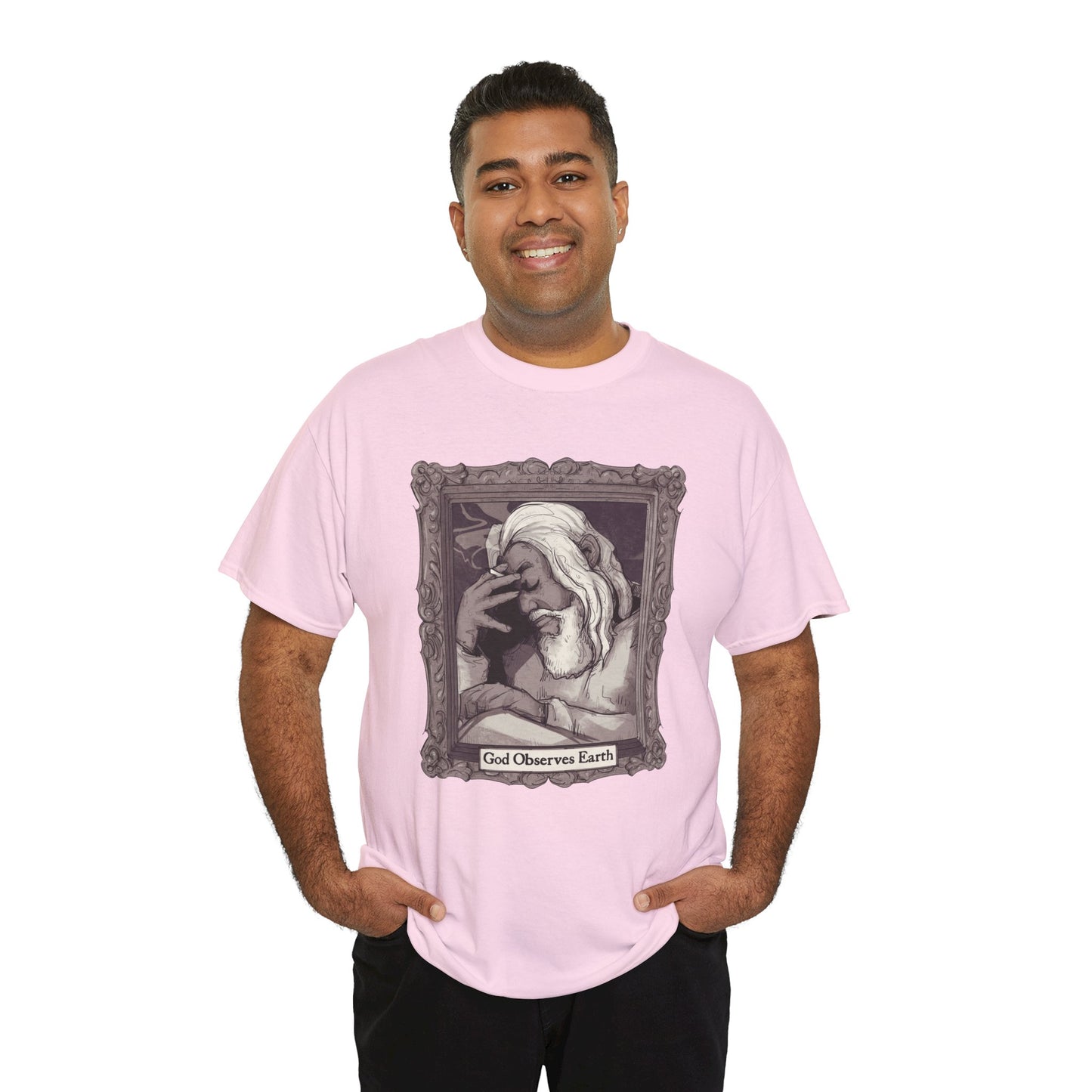 God Observes Earth Unisex Heavy Cotton Tee
