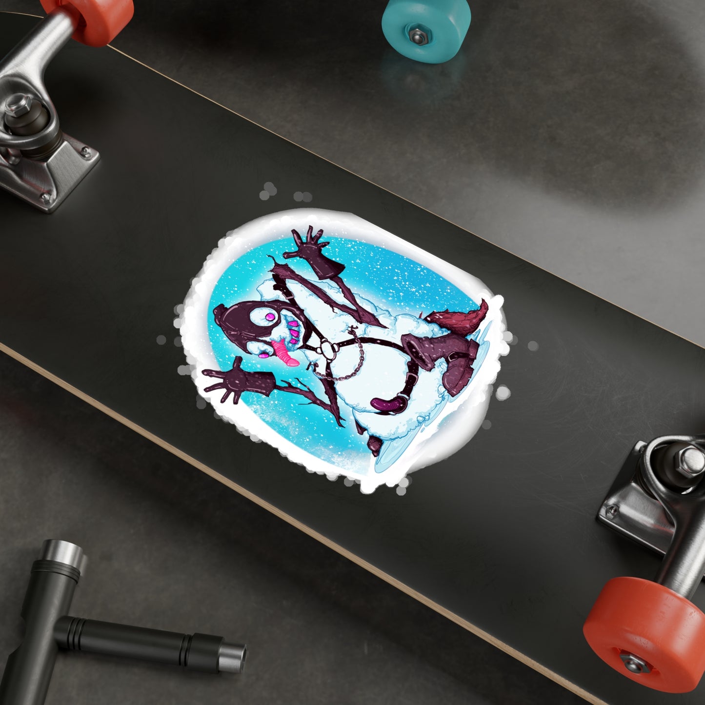 Kinky Snowman Kiss-Cut Vinyl Decal