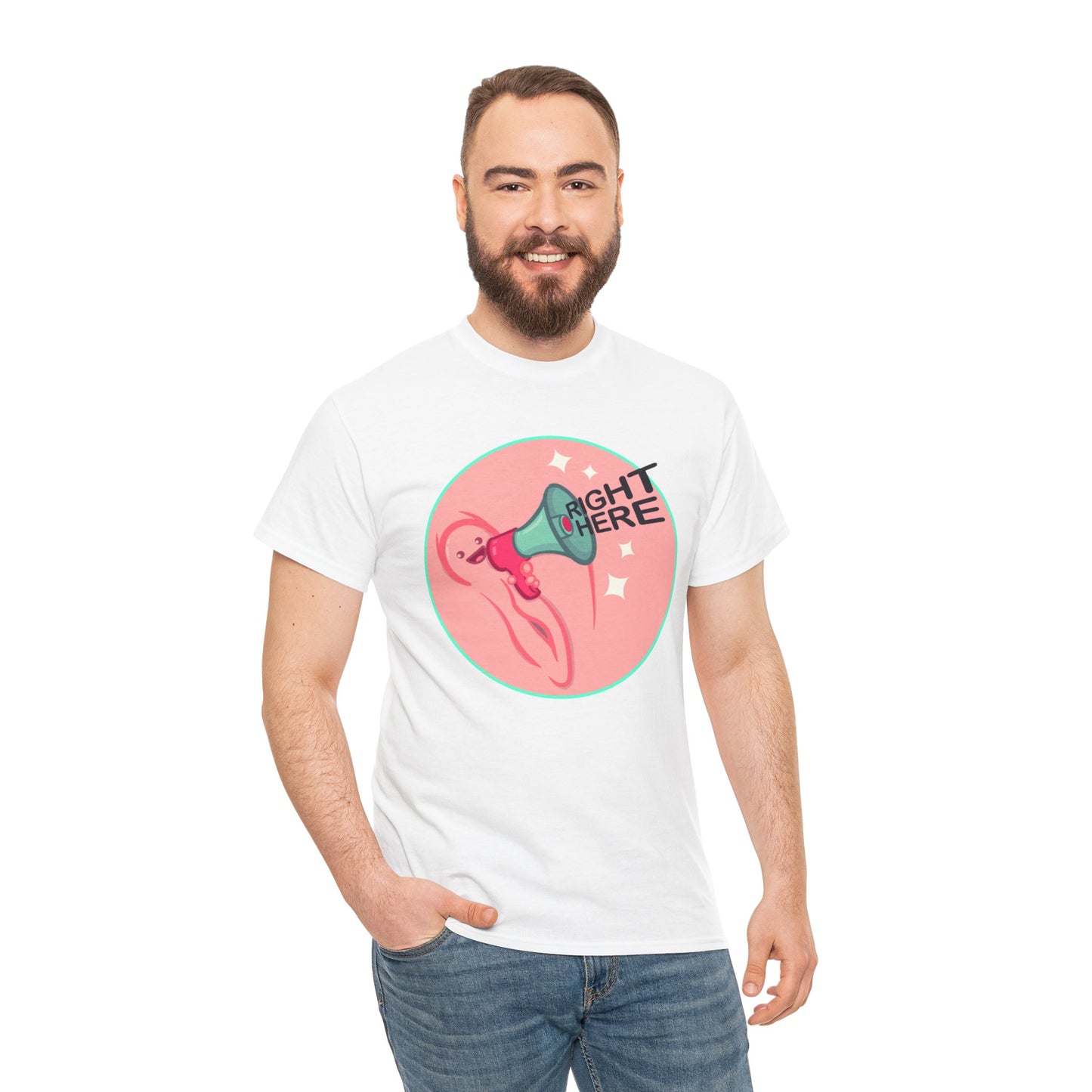 Right Here Unisex Heavy Cotton Tee