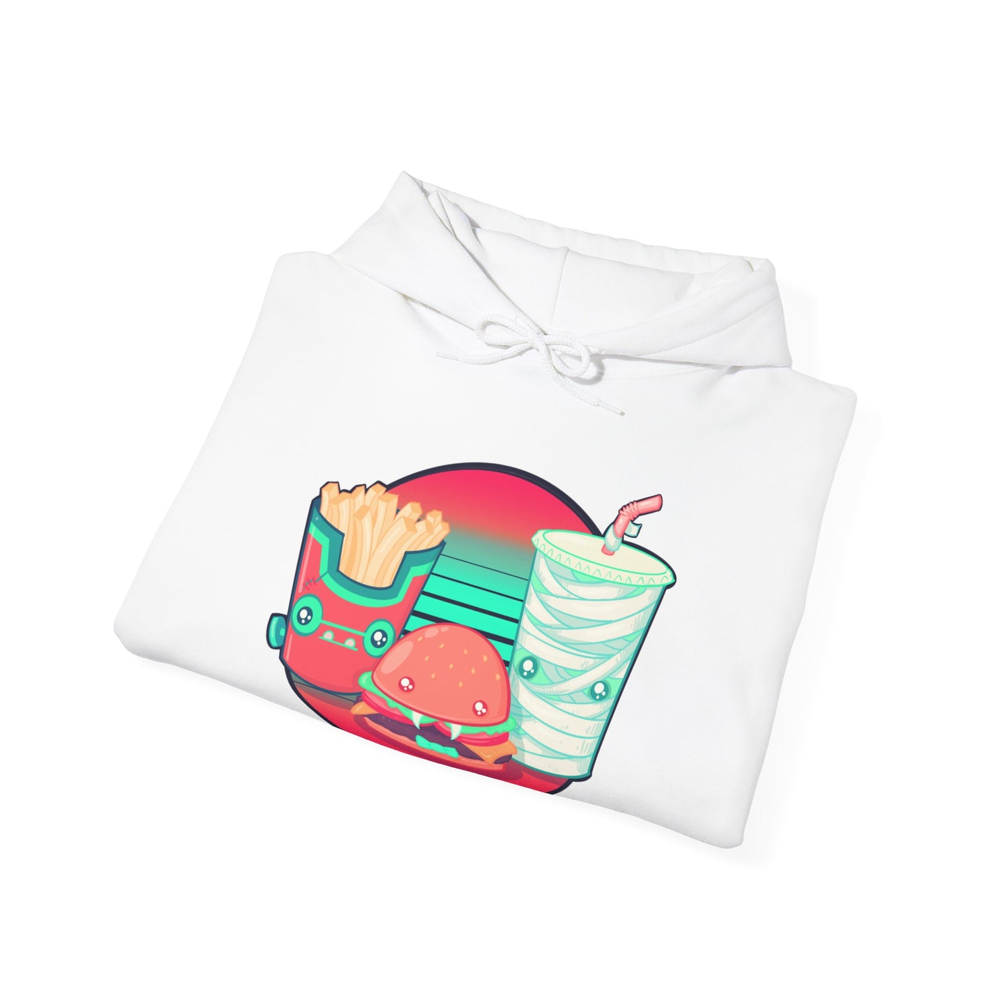 Spooky Fast Food Unisex Heavy Blend Hooded Sweatshirt