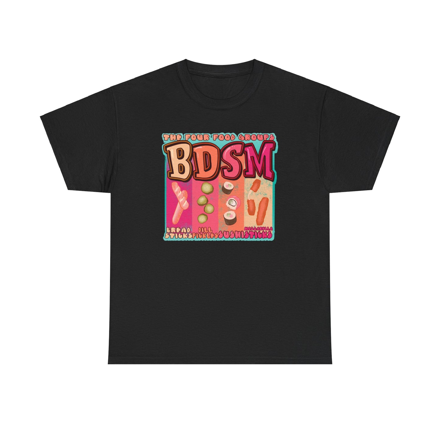 Four Food Groups Unisex Heavy Cotton Tee