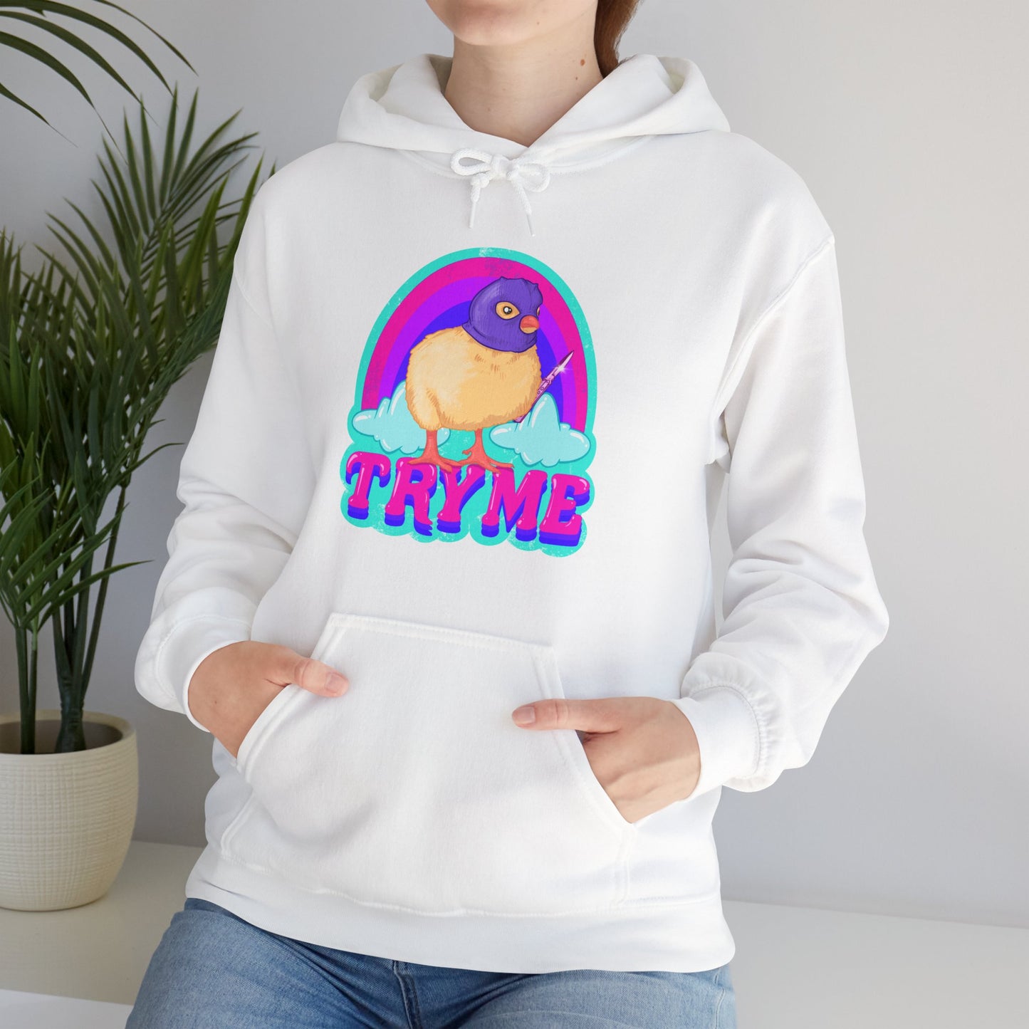 Try Me Unisex Heavy Blend Hooded Sweatshirt