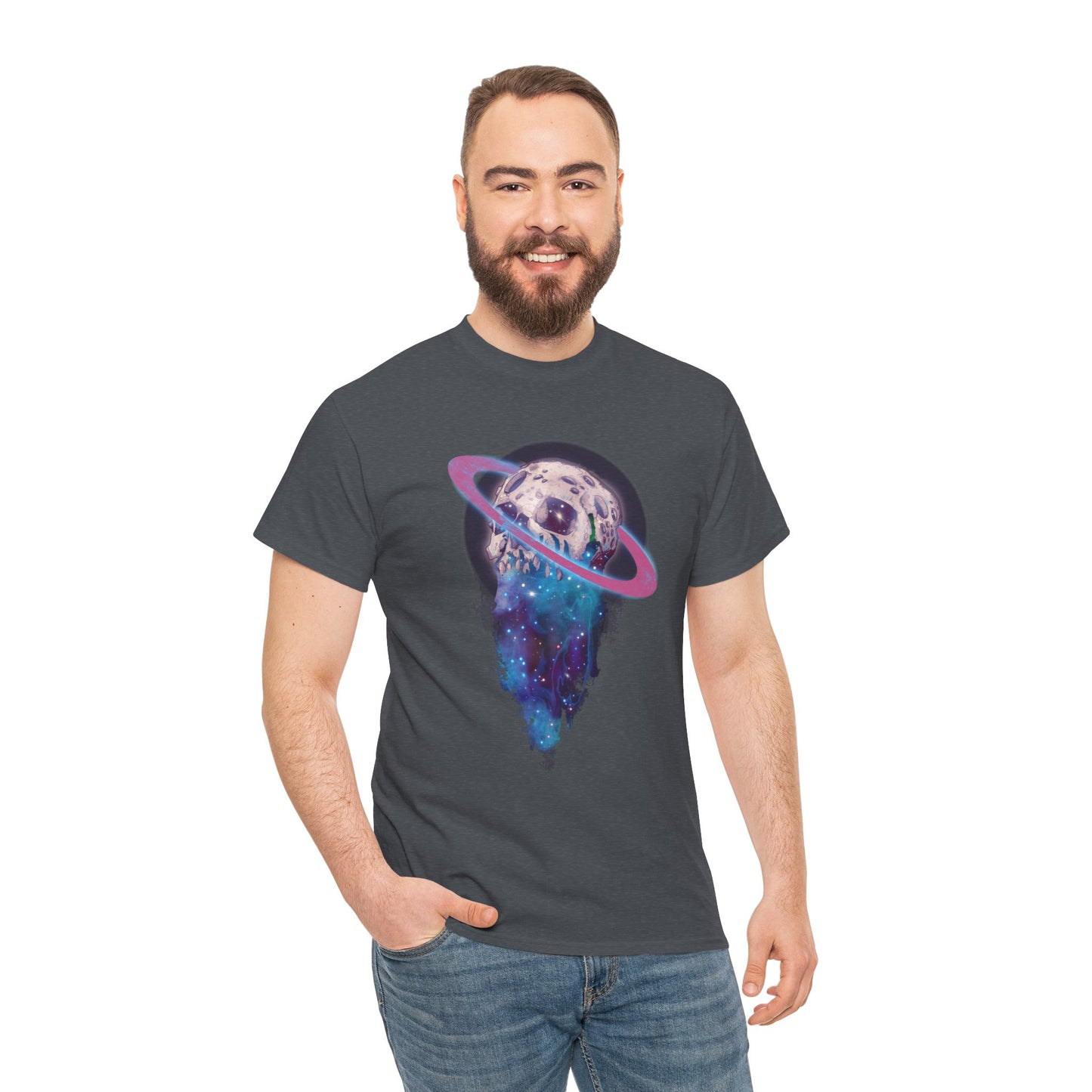 Elemental Skull Space Unisex Heavy Cotton Tee
