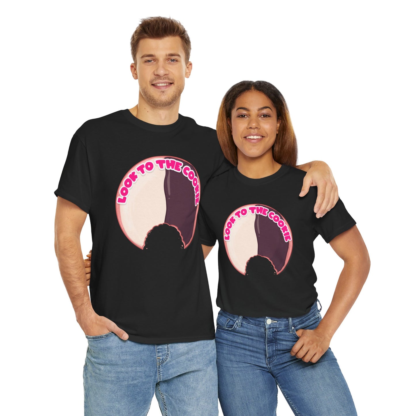 Black & White Cookie Unisex Heavy Cotton Tee