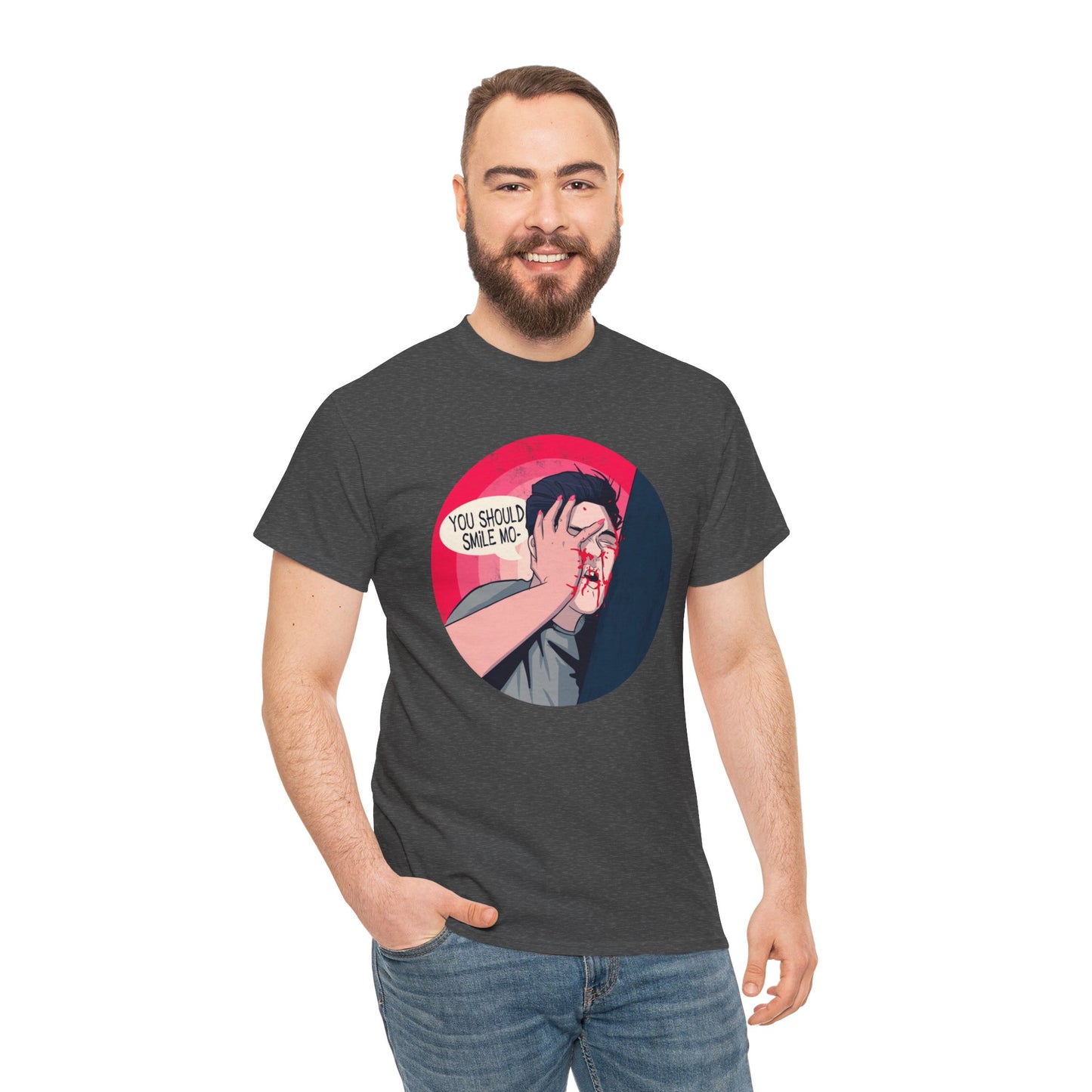 Smile Unisex Heavy Cotton Tee
